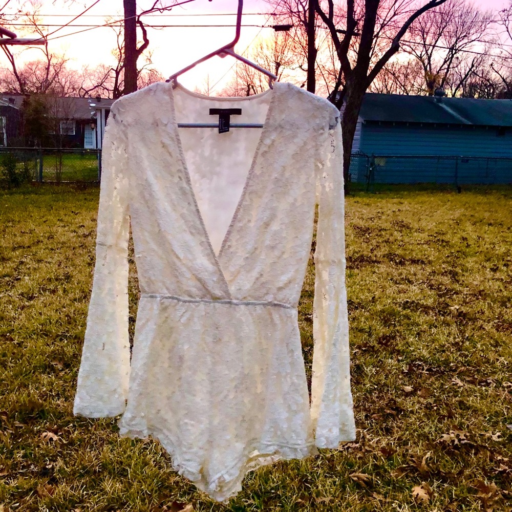 Stunning lace romper
